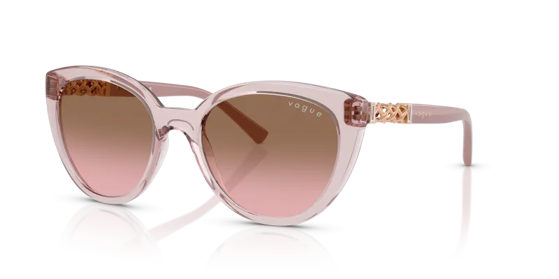แว่นกันแดด Vogue VO5634SB-282814 Transparent Pink Pink Gradient Vogue VO5634SB 282814 แว่นกันแดดสีชมพูโปร่งใส ทรงตาแมว สำหรับผู้หญิง