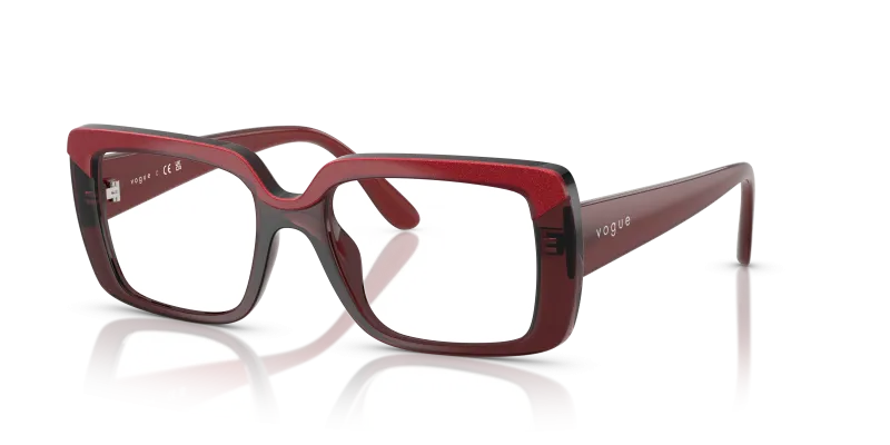 Vogue VO5636U 3225 แว่นสายตาสีแดงสองโทน สำหรับผู้หญิง