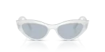 แว่นกันแดด Vogue VO5637SU-32201U Top White Opal Milk Light Blue Mirror Vogue VO5637SU 32201U ด้านหน้า