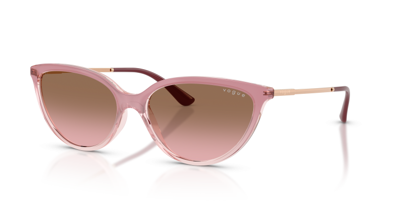 Vogue VO5672S-325814 แว่นกันแดดชมพูไล่ระดับโปร่งใส ผู้หญิง