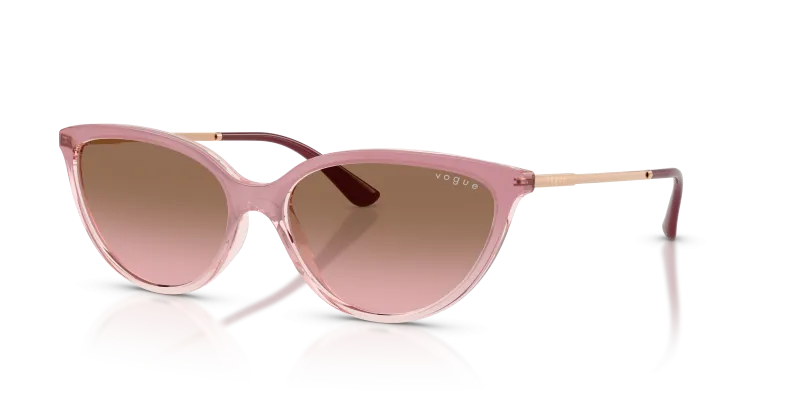 แว่นกันแดด Vogue VO5672S-325814 Gradient Pink Transparent Pink Vogue VO5672S-325814 แว่นกันแดดชมพูไล่ระดับโปร่งใส ผู้หญิง