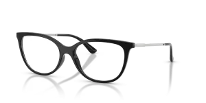 Vogue VO5673-W44 แว่นสายตาสีดำผิวขัดเงา คานโลหะเงิน ผู้หญิง