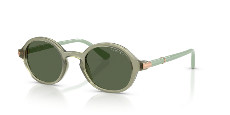แว่นกันแดด Vogue VO5692S-32959A Opal Green Dark Green Polarized Vogue VO5692S 32959A แว่นกันแดดเขียวโอปอลโพลาไรซ์ สำหรับผู้หญิง