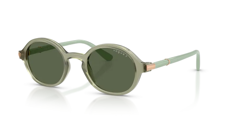 แว่นกันแดด Vogue VO5692S-32959A Opal Green Dark Green Polarized Vogue VO5692S 32959A แว่นกันแดดเขียวโอปอลโพลาไรซ์ สำหรับผู้หญิง