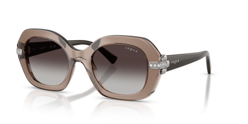 Vogue VO5706SB-29408G แว่นกันแดดน้ำตาลโปร่งใส เลนส์เทาไล่ระดับ ผู้หญิง