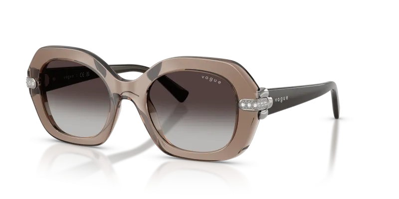 Vogue VO5706SB-29408G แว่นกันแดดน้ำตาลโปร่งใส เลนส์เทาไล่ระดับ ผู้หญิง