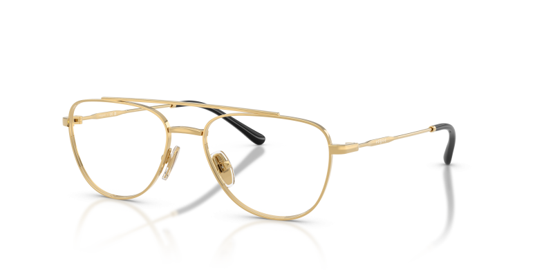 กรอบแว่นสายตา Vogue VY1001-280 Gold Vogue VY1001-280 แว่นสายตาเด็กสีทอง ทรงนักบิน