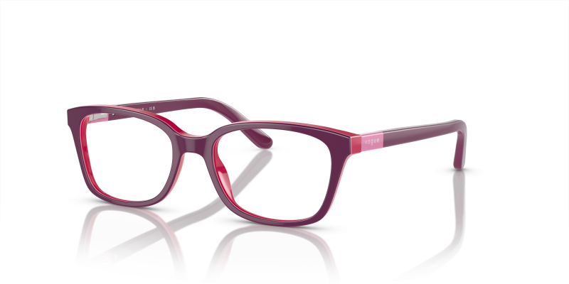 กรอบแว่นสายตา Vogue VY2001-2587 Top Violet Fuchsia Vogue VY2001-2587 2587 แว่นสายตาเด็กม่วงบานเย็น ทั้งสองเพศ