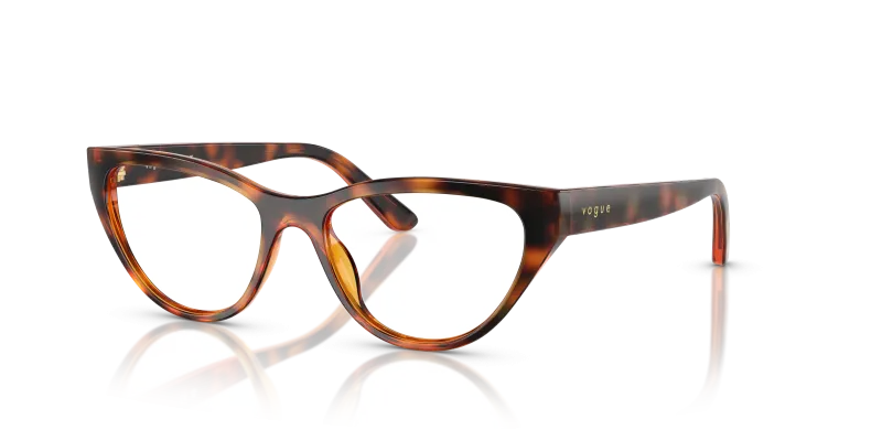 กรอบแว่นสายตา Vogue VY2035-W656 Dark Havana Vogue VY2035-W656 W656 แว่นสายตาเด็กฮาวานาเข้ม เด็กผู้หญิง