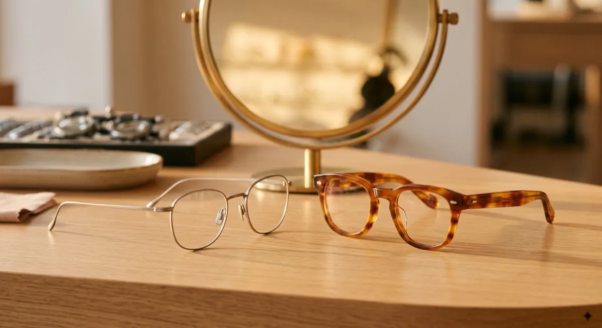 กรอบแว่น Titanium เบากว่า Acetate ไหม eyeglasses featured