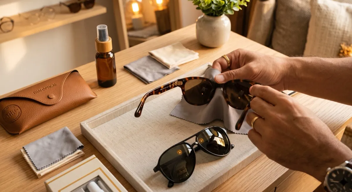 แว่นกันแดดผู้ชายแท้ ดูยังไงก่อนซื้อ sunglasses featured