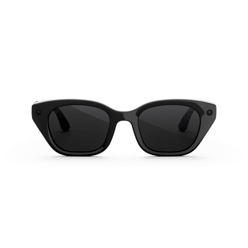 แว่น Meta Capri กรอบ Classic Black เลนส์ Clear to Grey Transitions มุมหน้า