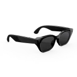 แว่น Meta Capri กรอบ Classic Black เลนส์ Clear to Grey Transitions มุมเฉียงขวา