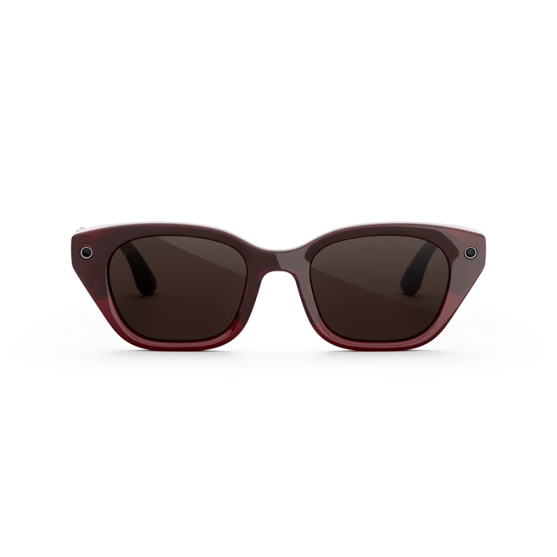 แว่น Meta Capri กรอบ Crimson เลนส์ Polarized Chocolate มุมหน้า