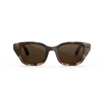 แว่น Meta Capri กรอบ Espresso Tortoise เลนส์ Polarized Brown มุมหน้า