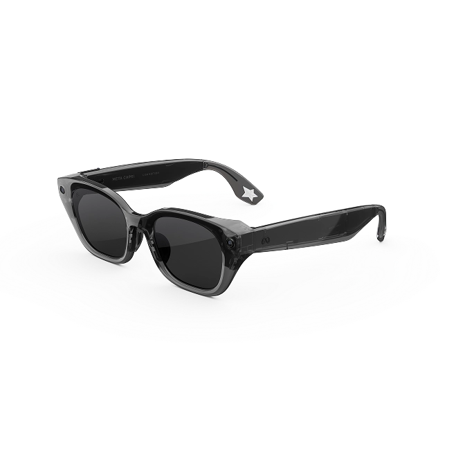 Meta Capri LISA Edition Meta Lisa sunglasses แว่นกันแดดลิซ่า Meta Capri LISA Edition กรอบ Eclipse เลนส์เทา ทรง cat eye มุมเฉียง เห็นดาวที่ปลายขาแว่น