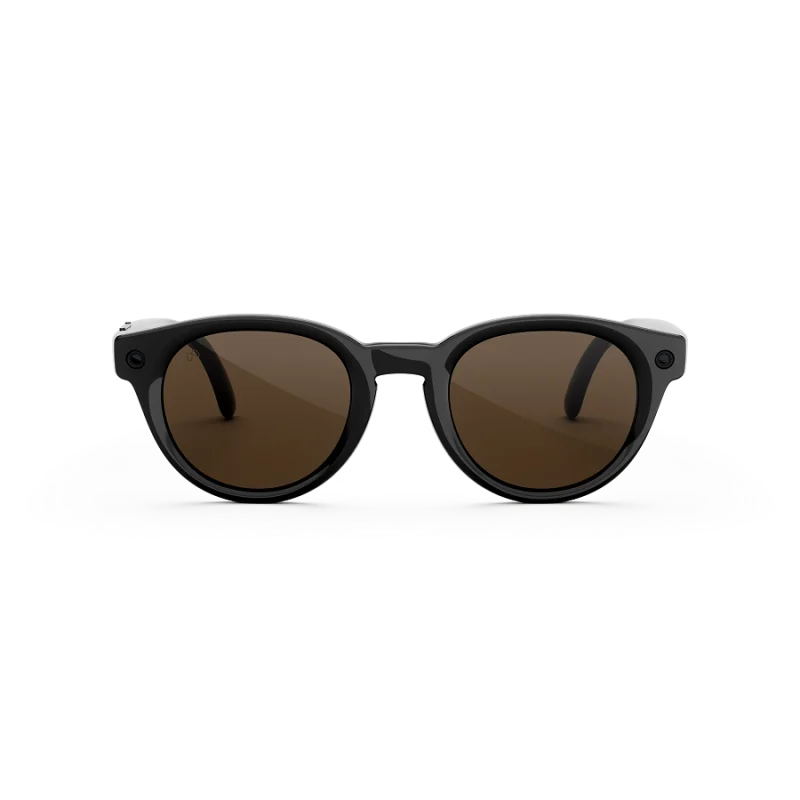 แว่น Meta Nova กรอบ Classic Black เลนส์ Brown มุมหน้า