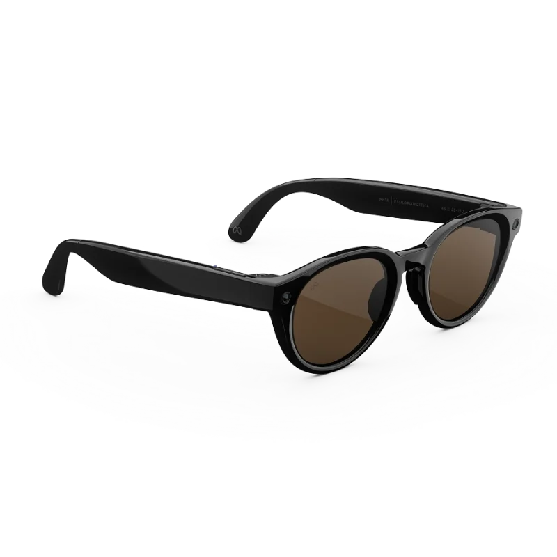 แว่น Meta Nova กรอบ Classic Black เลนส์ Brown มุมเฉียงขวา
