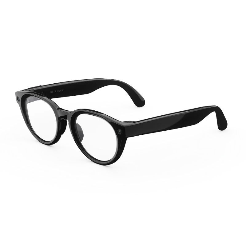 แว่น Meta Nova กรอบ Classic Black เลนส์ Clear มุมเฉียงซ้าย