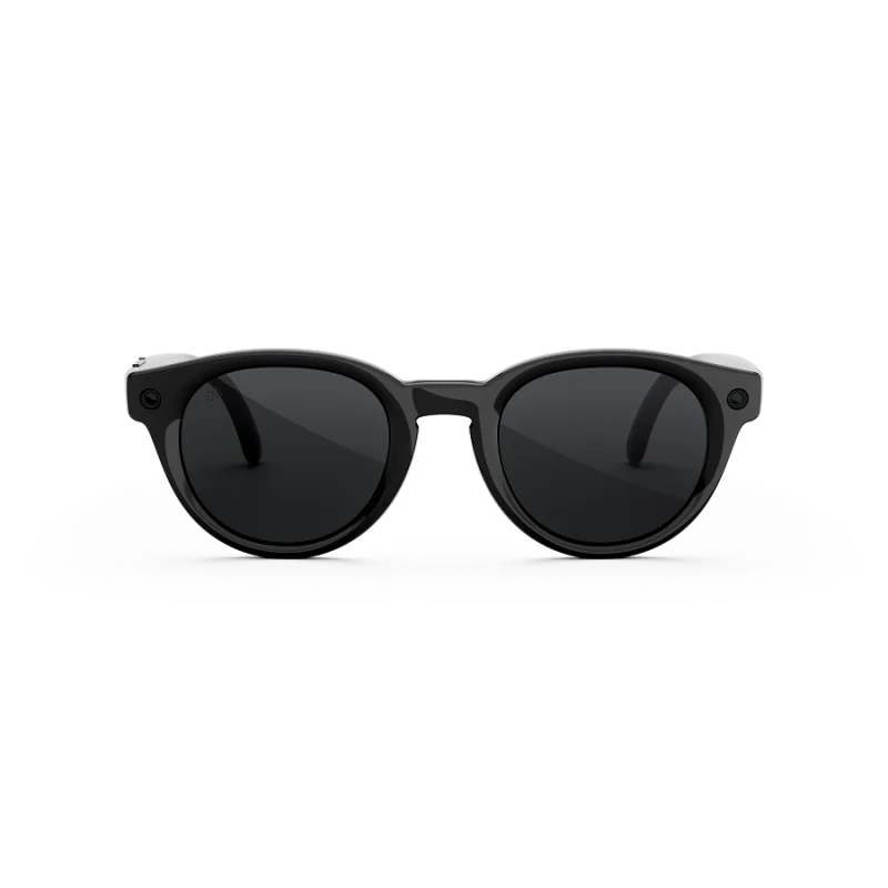 แว่น Meta Nova กรอบ Classic Black เลนส์ Polarized Grey มุมหน้า