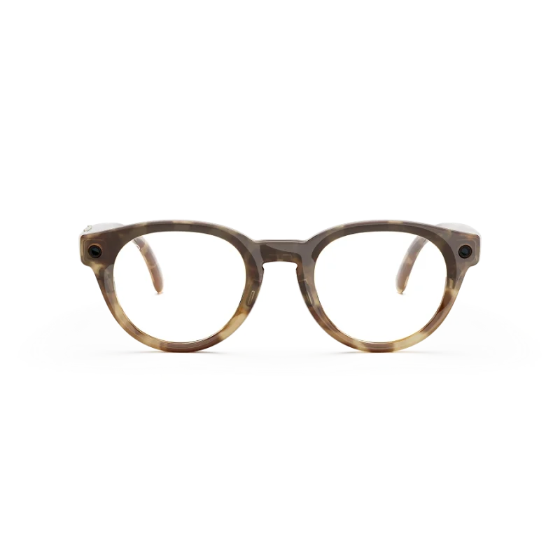 แว่น Meta Nova กรอบ Honey Tortoise เลนส์ Clear มุมหน้า