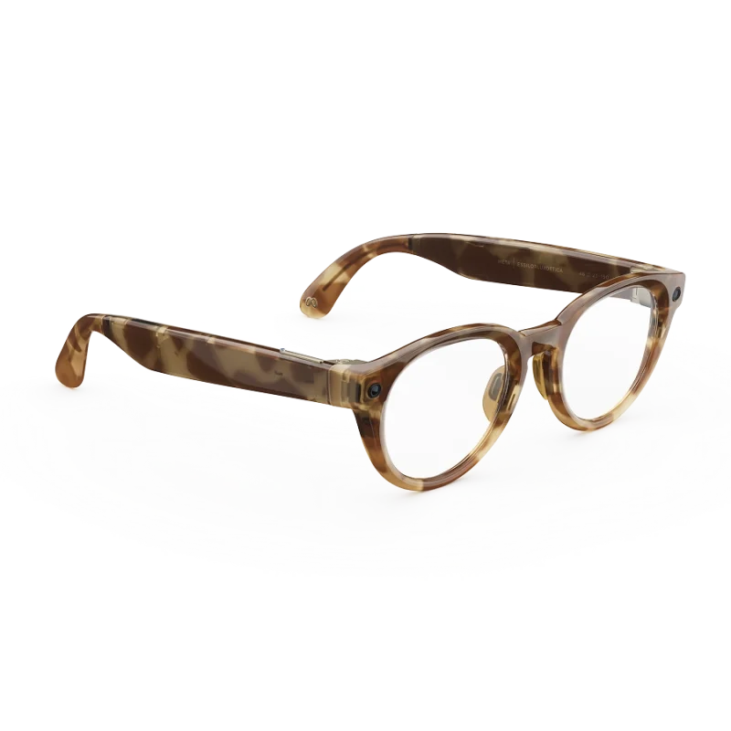 แว่น Meta Nova กรอบ Honey Tortoise เลนส์ Clear มุมเฉียงขวา