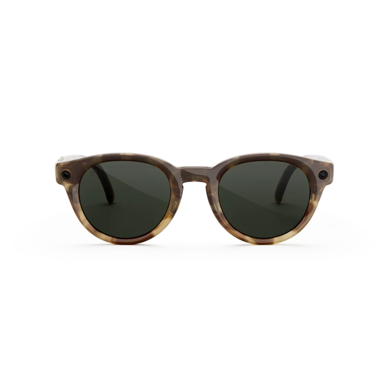 แว่น Meta Nova กรอบ Honey Tortoise เลนส์ Clear to Graphite Green Transitions มุมหน้า