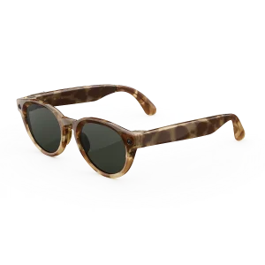 แว่น Meta Nova กรอบ Honey Tortoise เลนส์ Clear to Graphite Green Transitions มุมเฉียงซ้าย