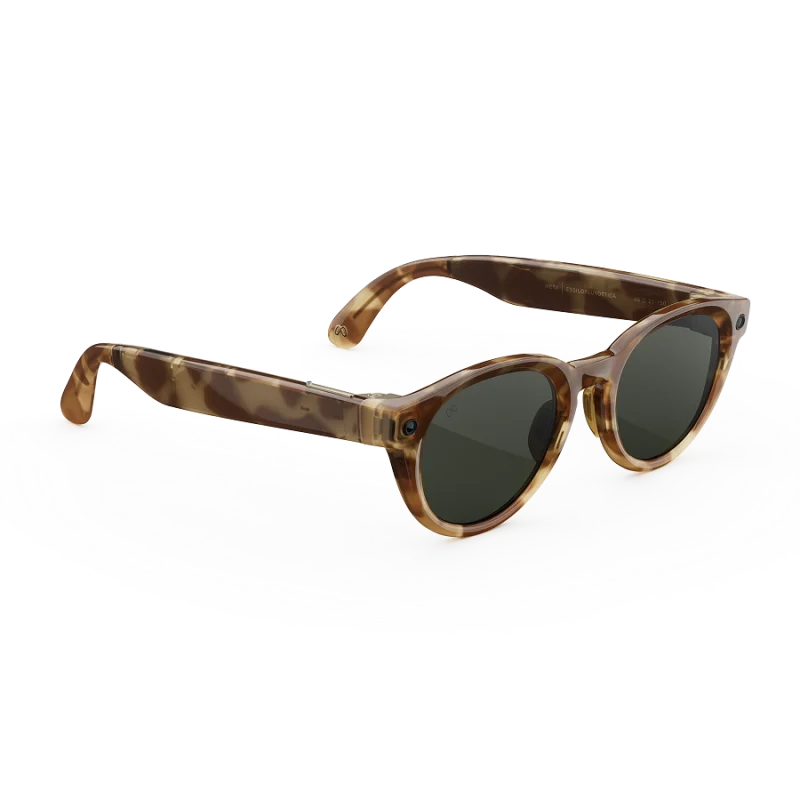 แว่น Meta Nova กรอบ Honey Tortoise เลนส์ Clear to Graphite Green Transitions มุมเฉียงขวา
