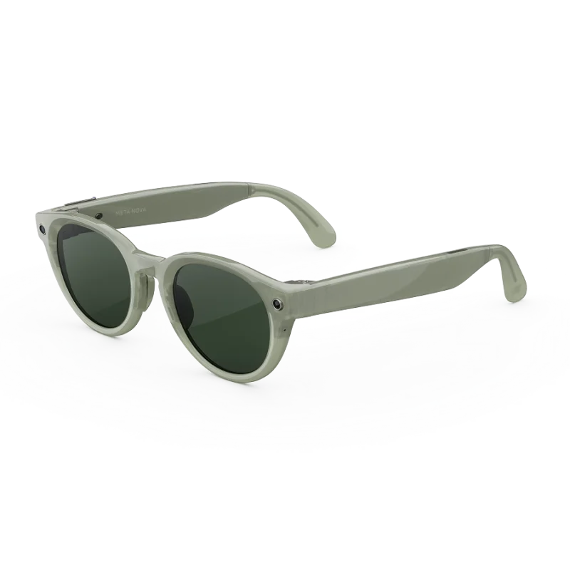แว่น Meta Nova กรอบ Sage เลนส์ Clear to Emerald Transitions มุมเฉียงซ้าย