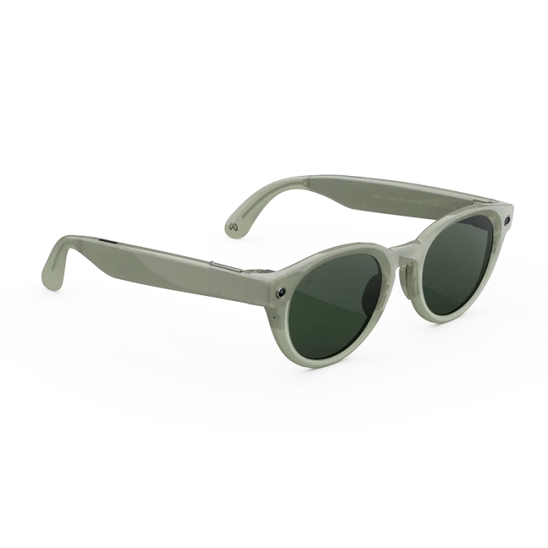 แว่น Meta Nova กรอบ Sage เลนส์ Clear to Emerald Transitions มุมเฉียงขวา