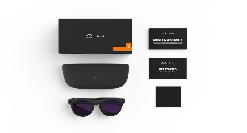 Oakley Meta HSTN OW8002-02 Black Transitions Amethyst พร้อมเคสชาร์จและอุปกรณ์ในชุด