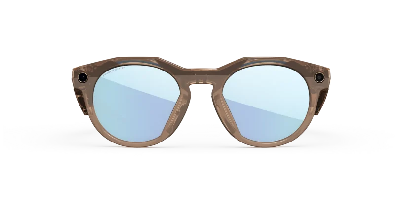 Oakley Meta HSTN OW8002-06 Brown Smoke Prizm Deep Water Polarized มุมด้านหน้า