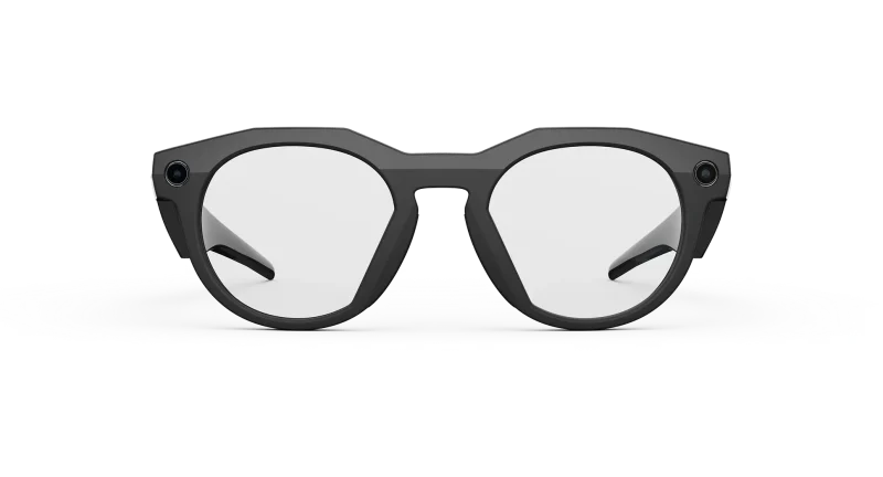 Oakley Meta HSTN OW8002-07 Black Clear มุมด้านหน้า