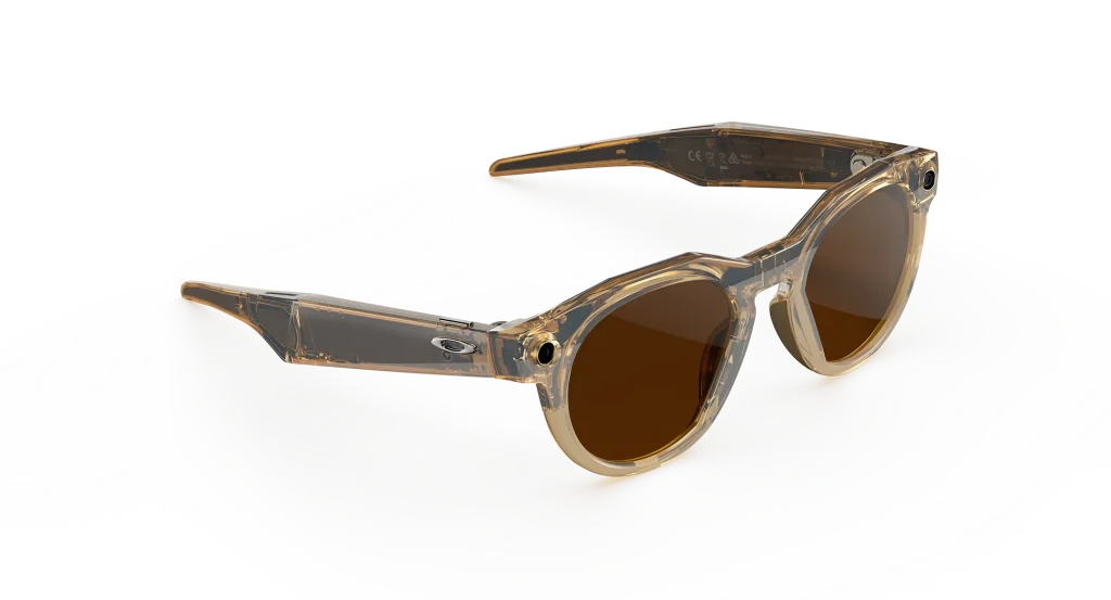 มุมด้านข้าง Oakley Meta HSTN Light Curry / Transitions Brown