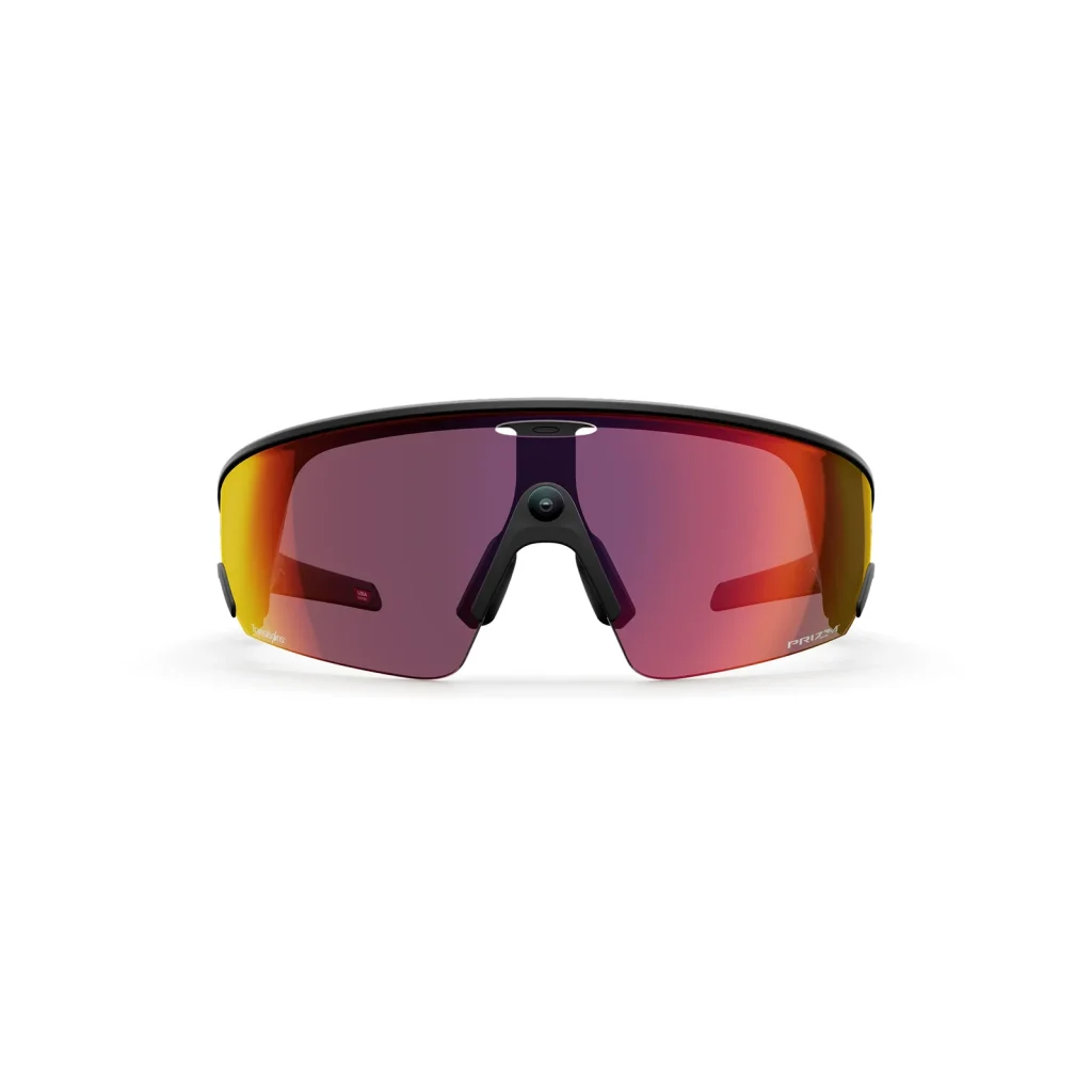 มุมด้านหน้า Oakley Meta Vanguard Black Prizm Transitions Ember
