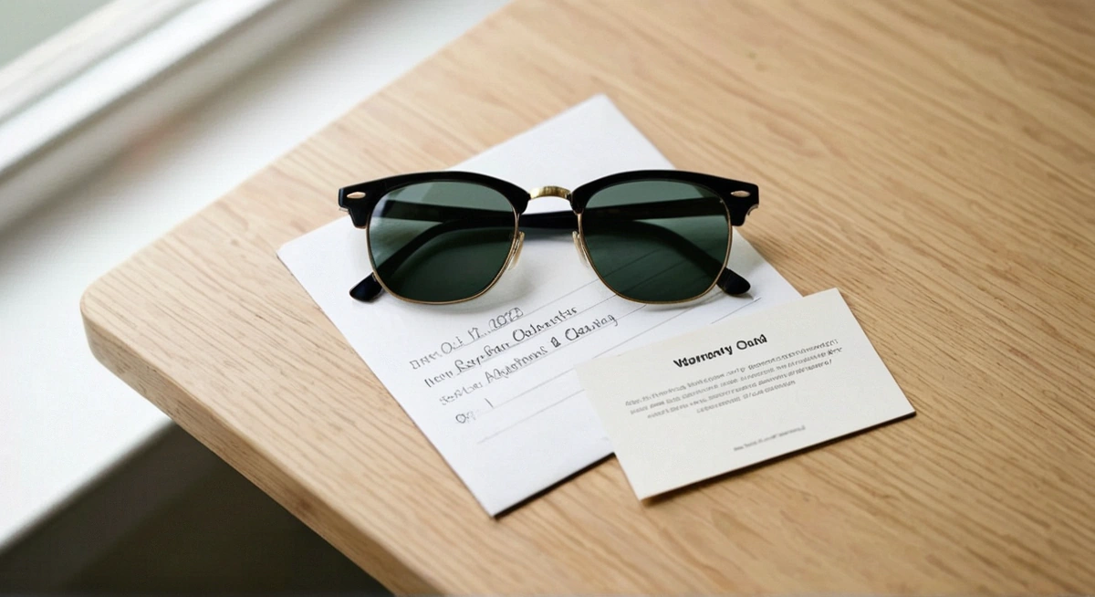 แว่น Rayban Clubmaster บนใบเสร็จรับประกัน