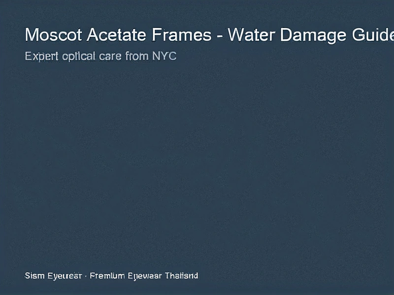 Moscot acetate frames water damage guide