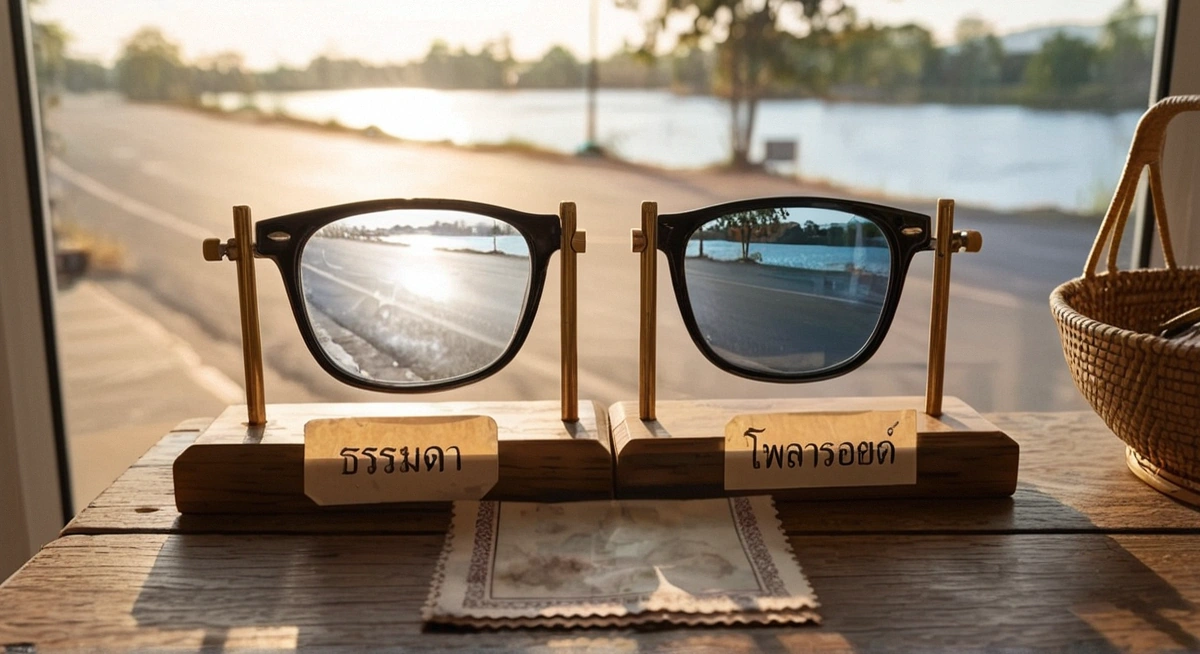 Polarized คืออะไร: เลนส์กันแสงสะท้อนช่วยใครได้บ้าง polarized uv400 sunglasses clean watermark removed