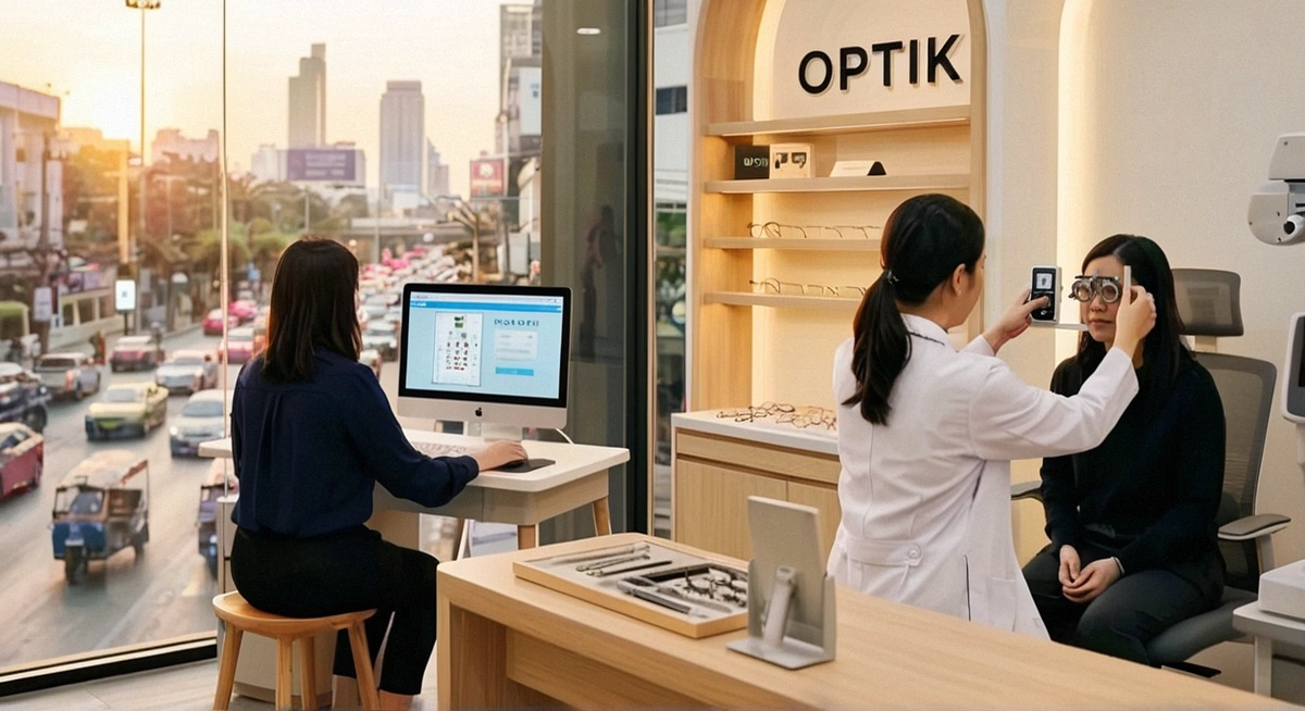 วัดสายตาออนไลน์ต่างจากวัดที่ร้านยังไง eyecare featured