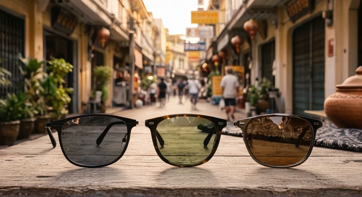 เลนส์กันแดดสีเทา สีเขียว สีน้ำตาล ต่างกันยังไง เลือกตามการใช้งานจริง sunglasses featured