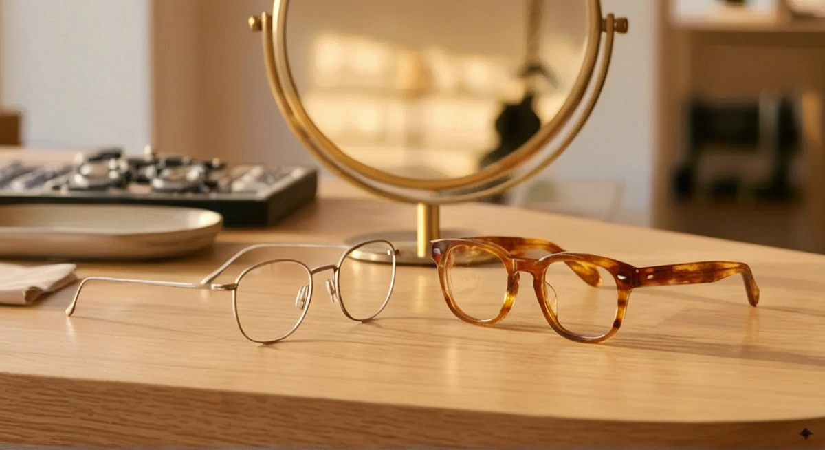 กรอบแว่น Titanium เบากว่า Acetate ไหม eyeglasses featured