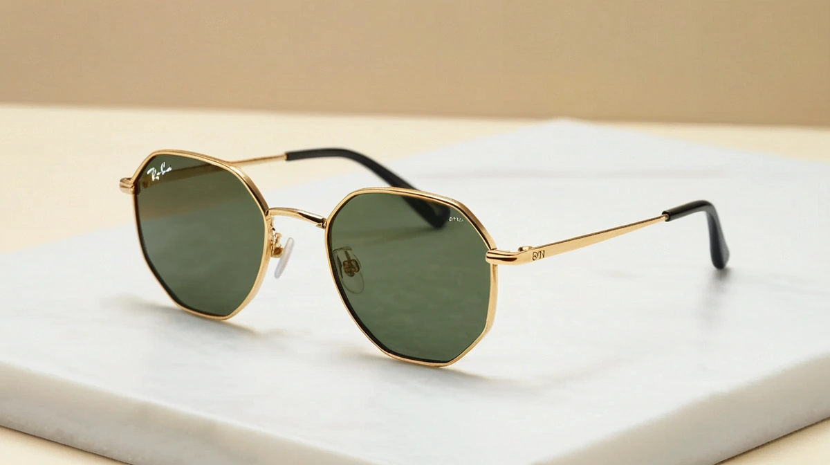 Rayban Hexagonal RB3548N คู่มือเลือกขนาด เลนส์ และรูปหน้าสำหรับคนไทย ล่าสุด แว่นกันแดด Rayban Hexagonal RB3548N กรอบโลหะทรงหกเหลี่ยม