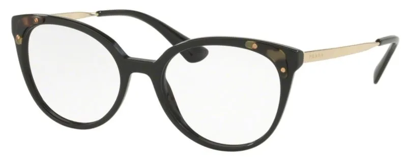 กรอบแว่นสายตา Prada PR12UVF-1AB1O1 Black กรอบแว่นสายตา Prada PR12UVF-1AB1O1 Black quarter