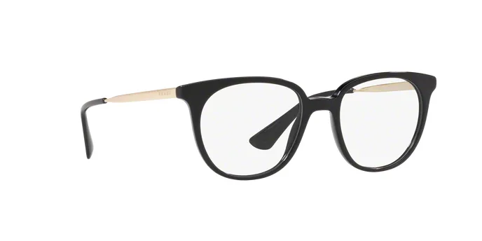 กรอบแว่นสายตา Prada PR13UVF-1AB1O1 Black กรอบแว่นสายตา Prada PR13UVF-1AB1O1 Black quarter