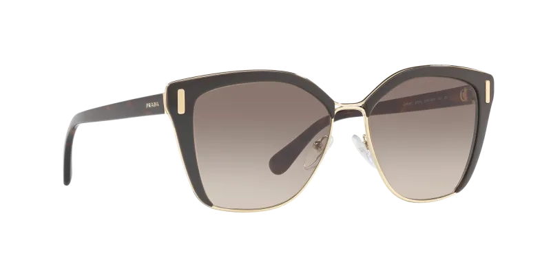 แว่นกันแดด Prada PR56TS-DHO3D0 Brown/Pale Gold แว่นกันแดด Prada PR56TS-DHO3D0 Brown/Pale Gold quarter