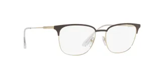 กรอบแว่นสายตา Prada PR59UV-0Y11O1 Matte Brown/Pale Gold quarter