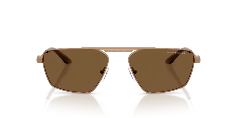 แว่นกันแดด Armani Exchange AX2059S-611473 Matte Rose Gold Brown ด้านหน้า