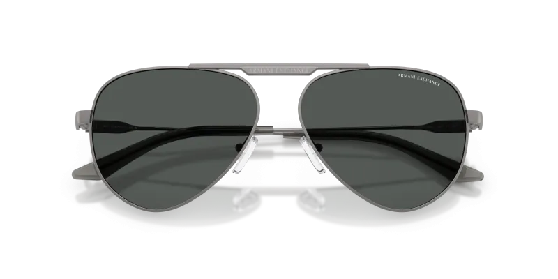 แว่นกันแดด Armani Exchange AX2060S-600387 close-up ด้านหน้า ผิวกันเมทัลด้าน