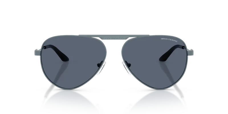 แว่นกันแดด Armani Exchange AX2060S-613287 สีน้ำเงินแมทเนื้อโลหะ ด้านหน้า